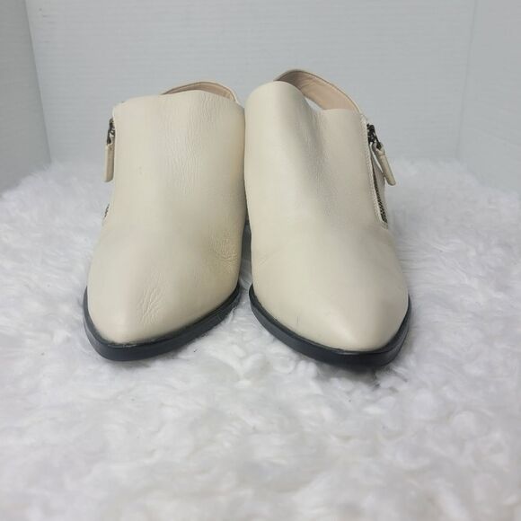 Cole Haan Ivory Sling Womens Size 9B Block Heel Side Zip Heels Grand 360 W19450 - Picture 2 of 10